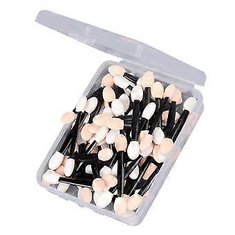 50 PCs Escovas de sombra descartáveis escovas de dupla laterais de estética olho sombra aplicação escovas ferramentas de maquiagem