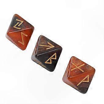 8-Sided Polyhedral Dice Set - 3PCS Mystic Starry Sky Design for Astrology Exploration and Prediction Games