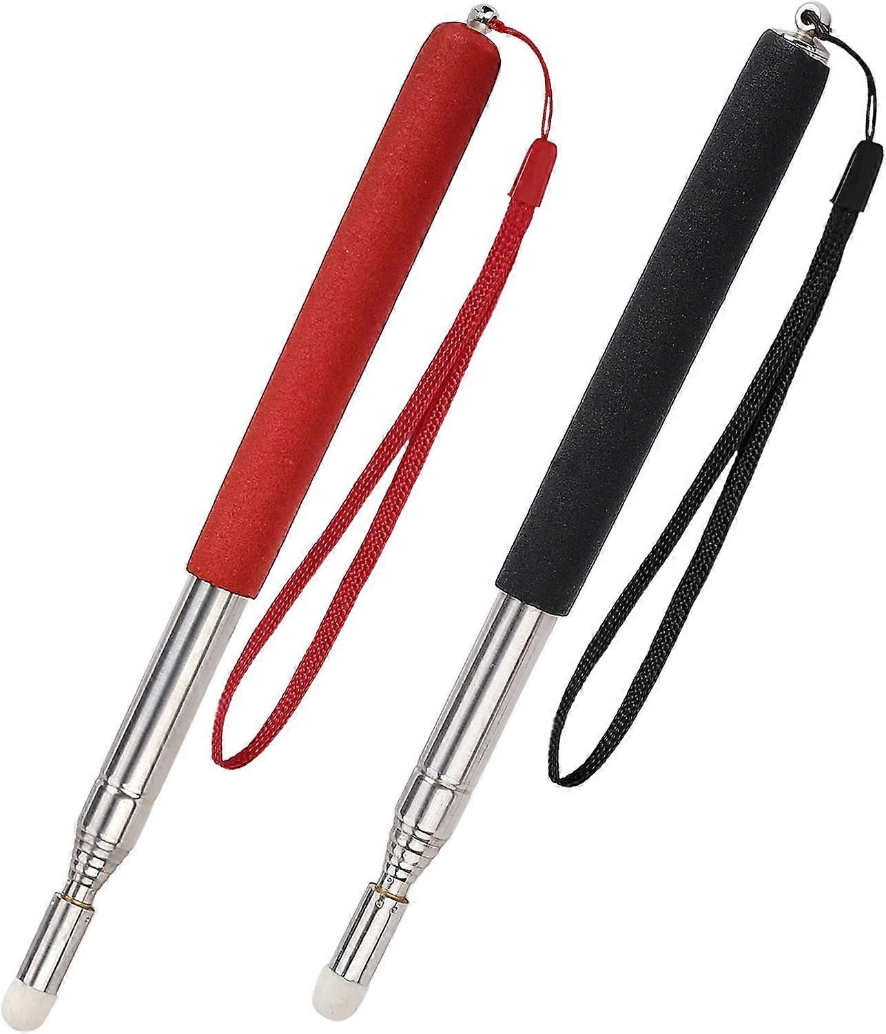 Telescoping Pointer Telescopic Teachers Pointer Retractable Pointer Stick Extendable Classroom Whiteboard Presenter with Lanyard and (2pcs)