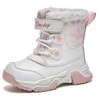 Kids Snow Boots for Boys and Girls, Warm Waterproof Winter Outdoor Footwear with Non-Slip Hiking Sole