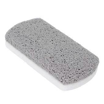 Foot pumice Stone Double Sided Callus Removers Scrubber Natural Pedicure File Exfoliator for Feet Gray WhiteYFy