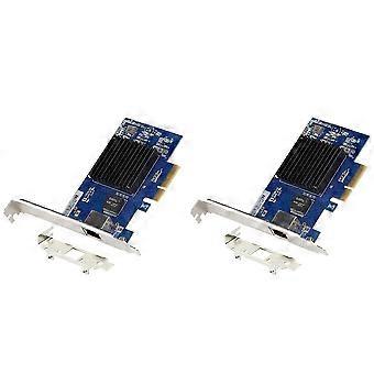 2X PCIE 3.0 4X 10G Network Card AQC107 Server NIC Compatible with X8/X16 for Linux Win10/11 System-SFYGV