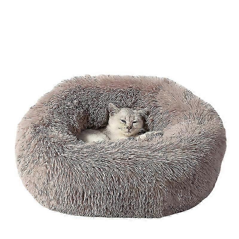 Pet Round Plyšová teplá pet postel