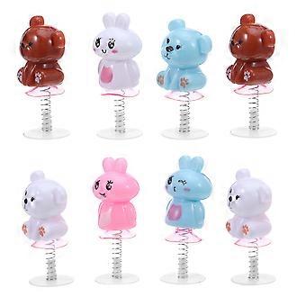Cartoon Rabbit Jumping Spring Toys for Kids in 24Pcs Assorted