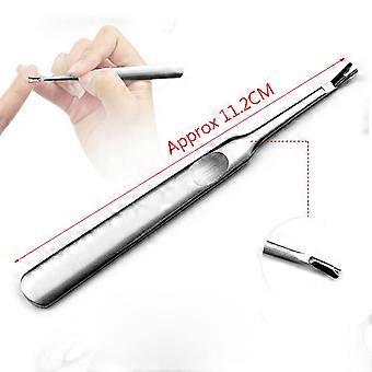 Stainless Steel Nail Cuticle Trimmer and Pusher Set for Professional Manicure and Pedicure