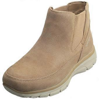 Skechers Slip-ins Easy Going Womens Chelsea Boots in Tan