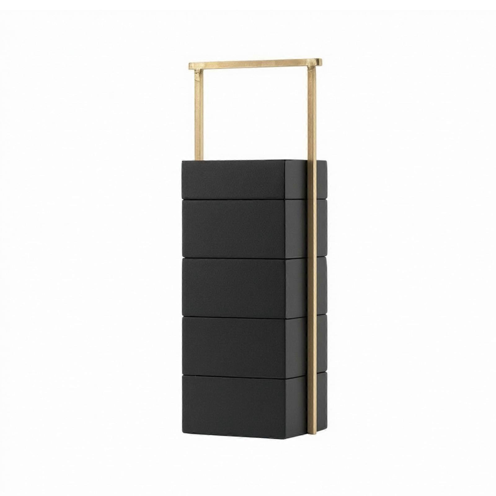Tea Box with Handle Multi-Layer Stacked Tea Organizer Stackable for Tabletop