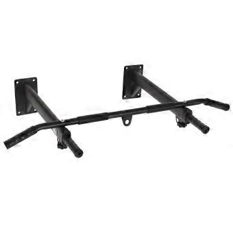 Optrekstang Fitness Wandbevestiging Bokszak of Geïntegreerde TRX-riemen Maximale belasting 150 kg staal zwart