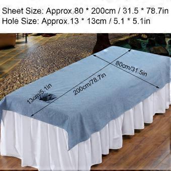 Schönheitssalon Massage SPA Couch Decke Weiche Baumwolle Bettdecke mit Gesicht Atemloch Navy
