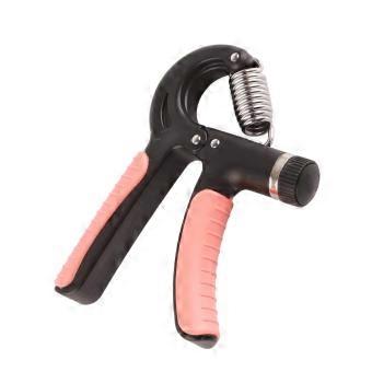 2Pcs Hand Muscle Developer Adjustable Grip Countable Wrist Strength Trainer Portable R Shape Spring Steel Black Red