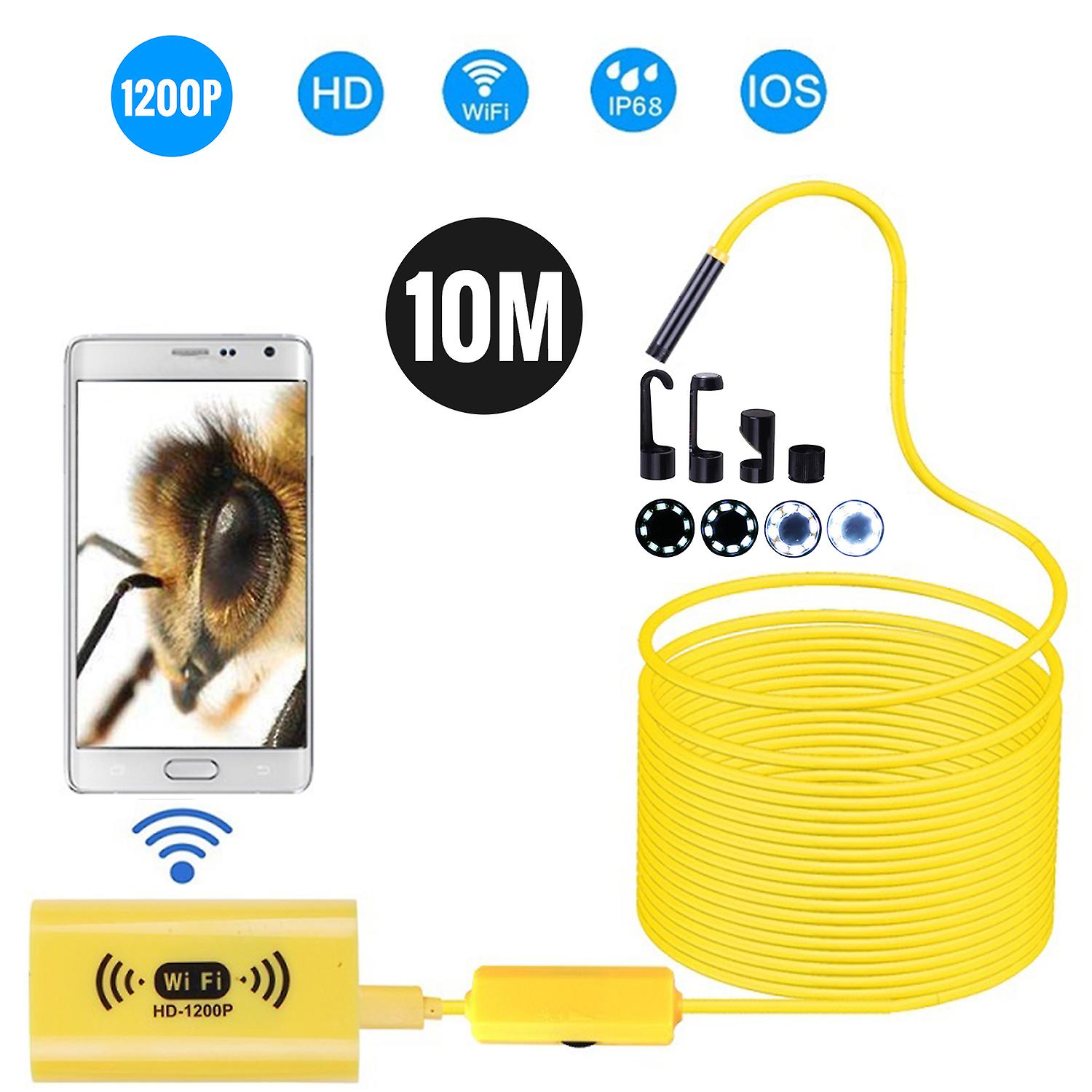 8mm Wireless Endoscope Camera Ip68 Waterproof Wifi Inspection