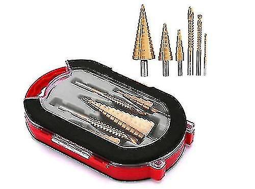 6pcs Titanium Plating Drill Bit Set