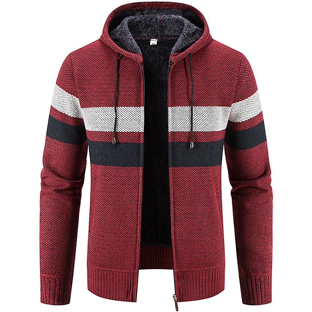 Kaxidy Men's Hooded Jacket Thick Warm Winter Coat Outerwear