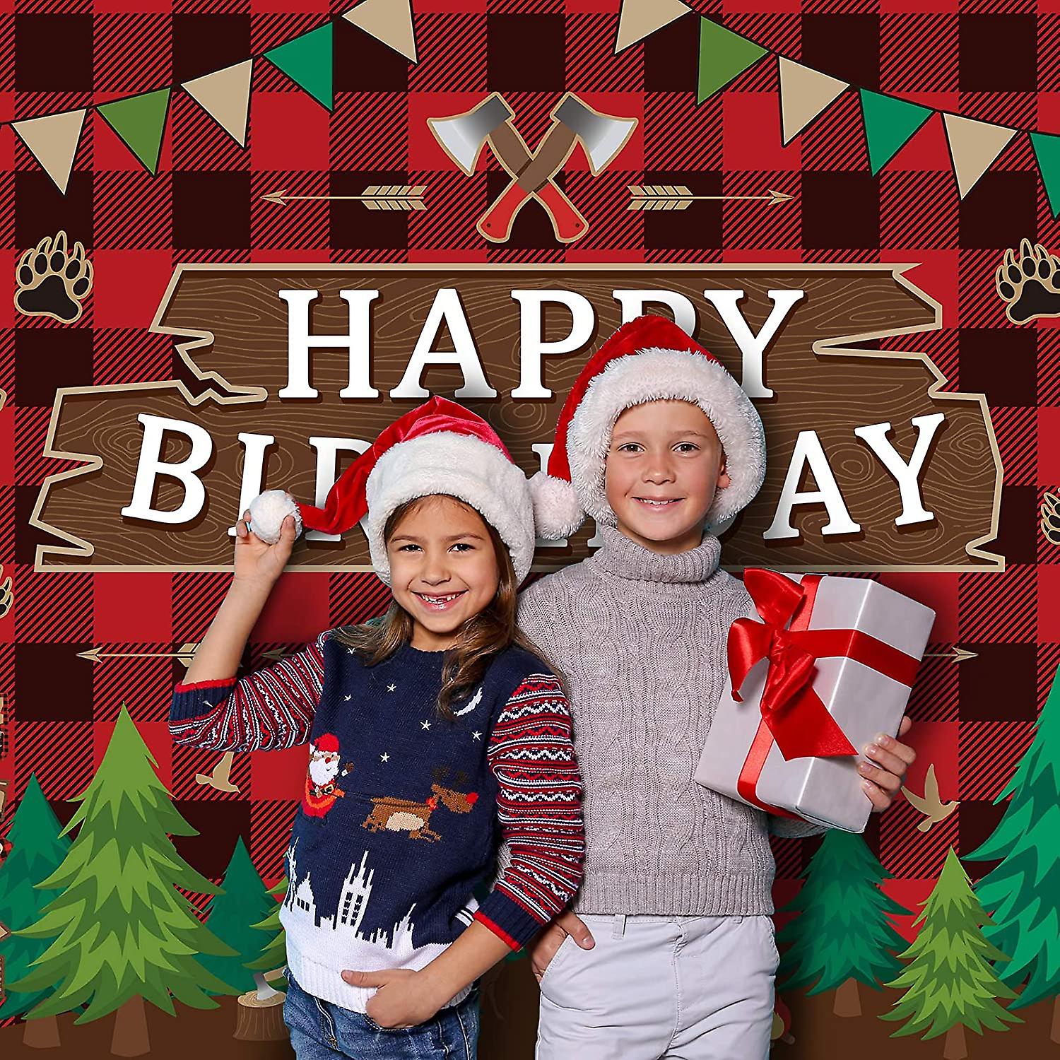 Bannière Anniversaire Photo Booth 180x120 Cm – Tissu Polyester Doré Et Noir, Réutilisable, œillets Cuivre, Déco Fête