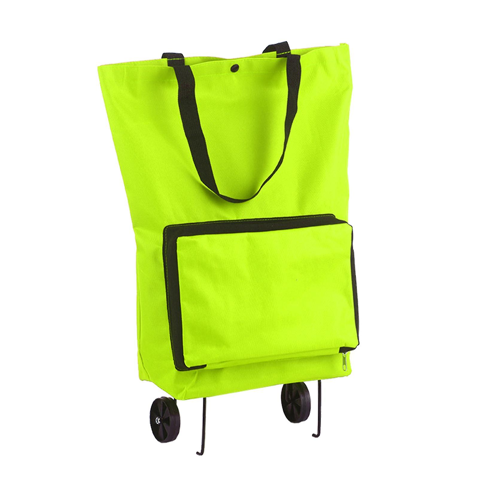 Foldable Shopping Trolley Bag with Wheels Collapsible Shopping Cart Reusable Foldable Grocery Bags