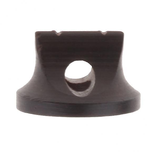 2x1 Piece Sandalwood Erhu Bridge for String Instrument Parts Black with Bottom Hole