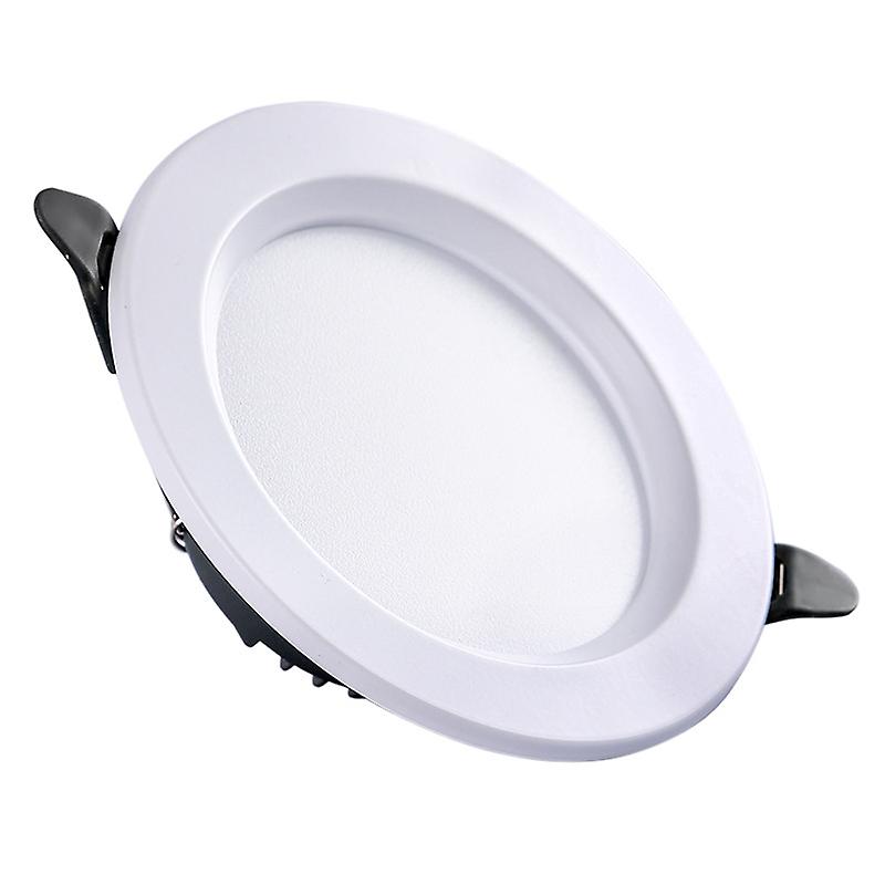 Kit 6 flat recessed spotlights D.98mm fixed ceiling LED3000K 5W