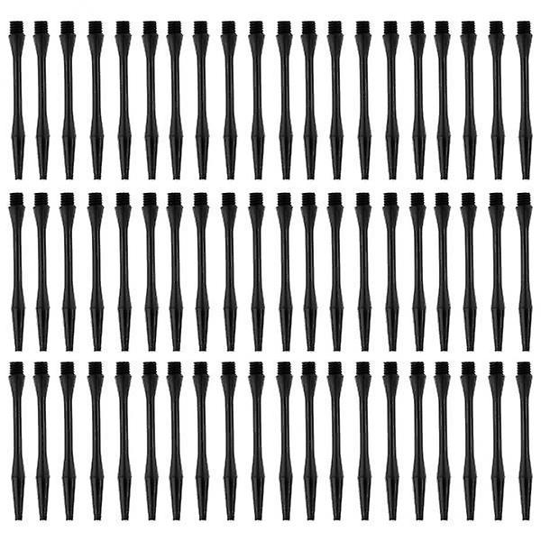 3x60 Pcs 54mm Thread Plastic Re-Grooved Dart Stems Shafts Black