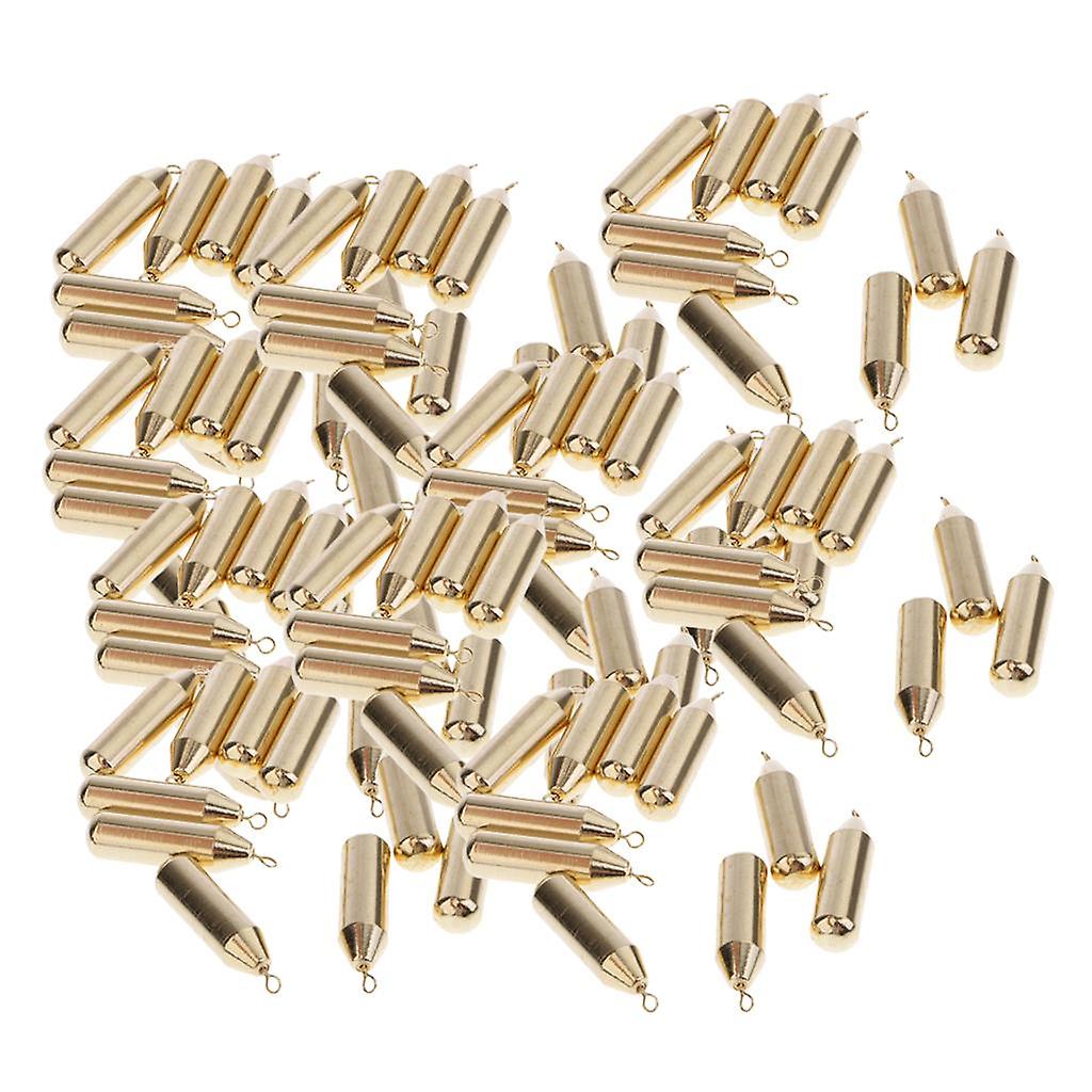 100pcs messing sinker drop shot vekter finesse sinker abbor gjedde fiske 10g