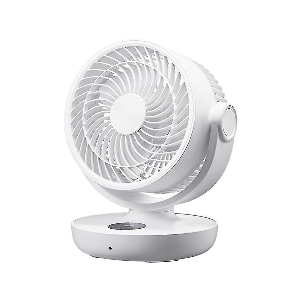10000mah Battery Air Circulation Fan Home Portable Shaking Head Fan Desktop Usb Charging Remote Con