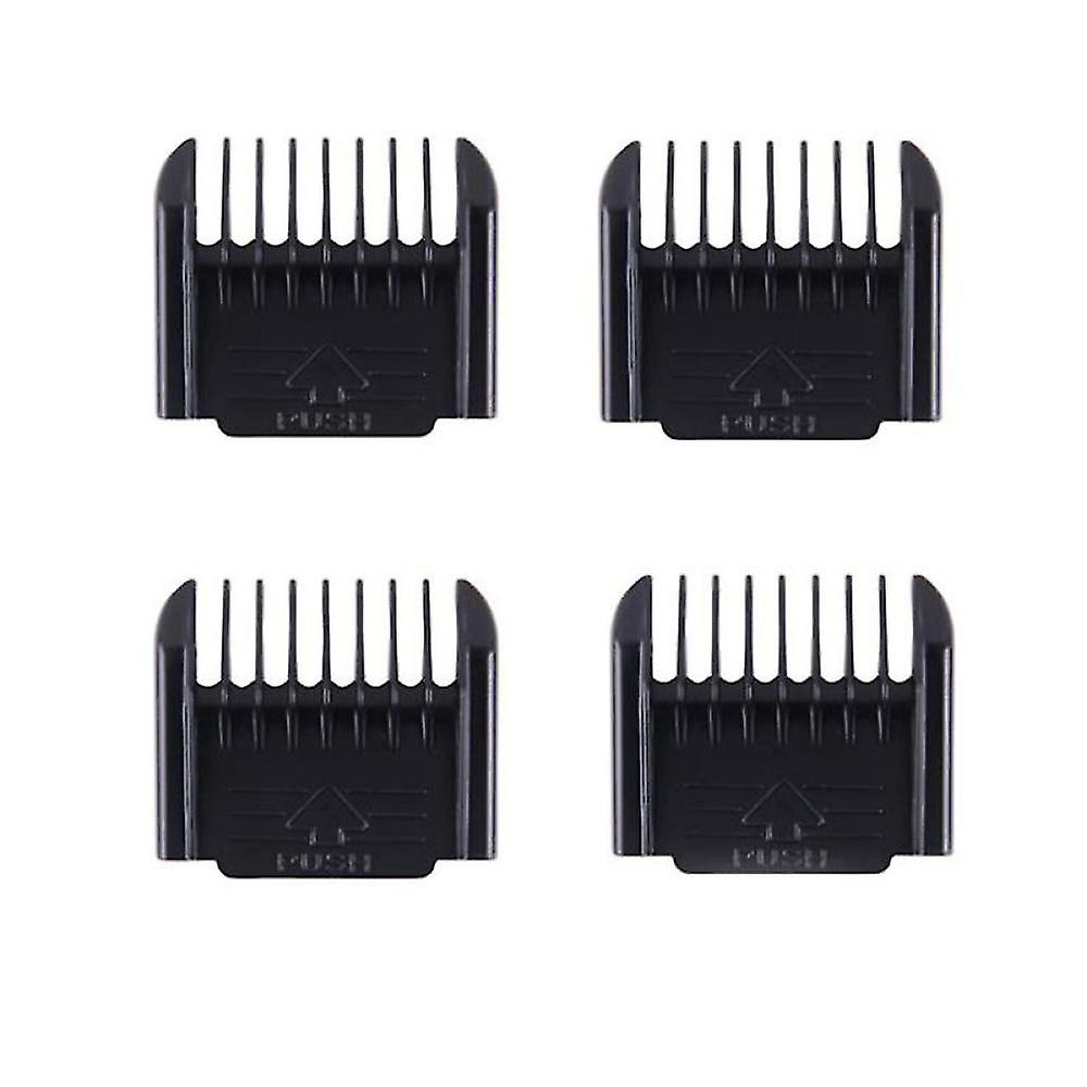 Electric Clipper Accessories,4pcs Cut Clipper Limit Comb Guide Attachment Size Barber Replacement(3