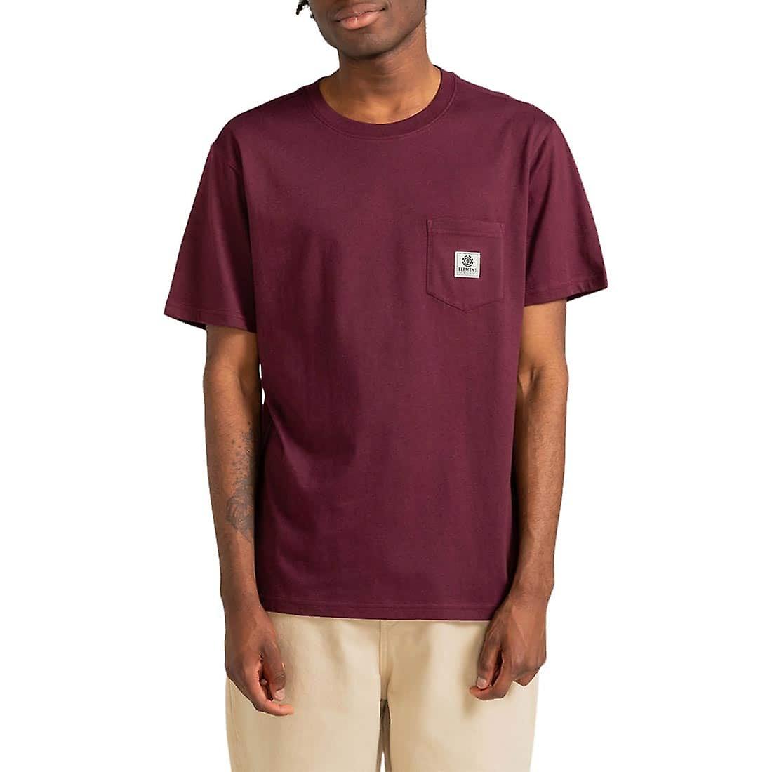 Element Basic Pocket S/S T-Shirt - Bordeaux