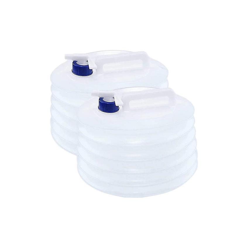 2 Pcs Collapsible Water Container, Premium Portable Water Storage,10l