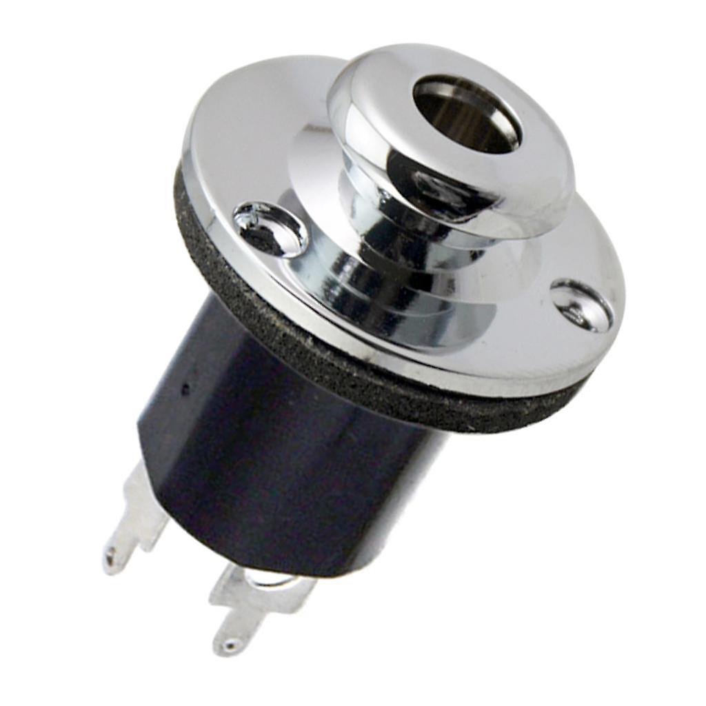 1/4" Guitar Bass Equalizer Jack EQ Preamp End Pin Output Input Socket Silver
