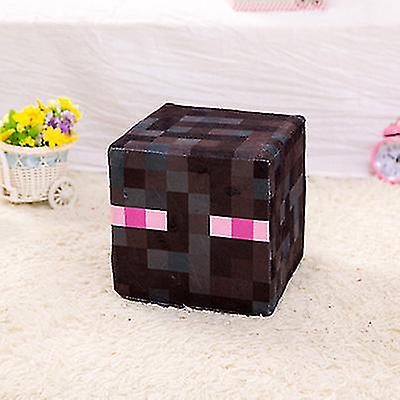 My World Around Plush Little Black Steve Creeper Trap Box Lawn Square Pillow Pillow Doll