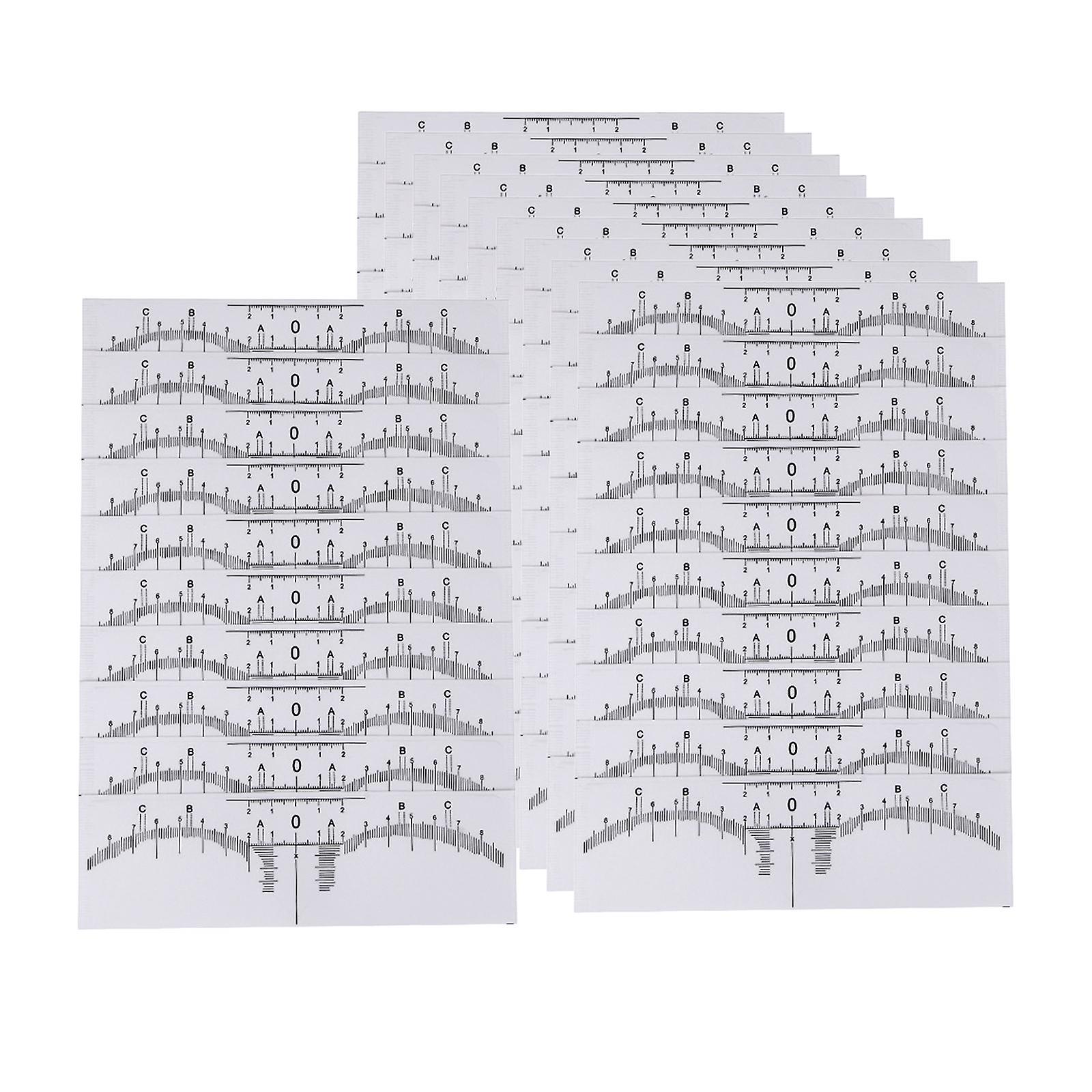 100x Eyebrow Ruler Eyebrow Stencil Microblading Professional