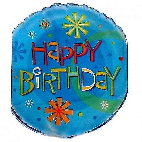 Unique Stars Happy Birthday Foil Balloon