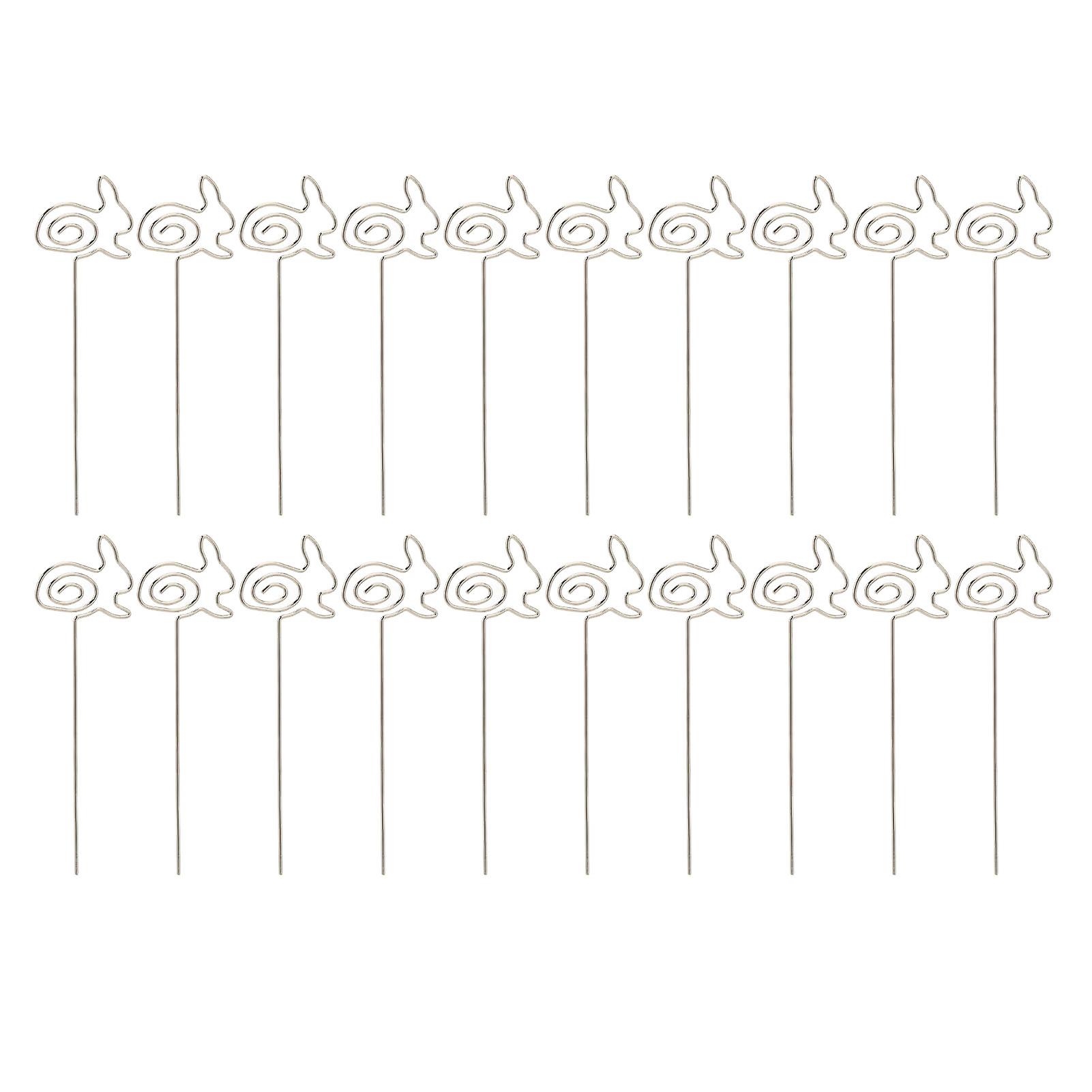 Tischkarten Clips, silber, 10cm lang