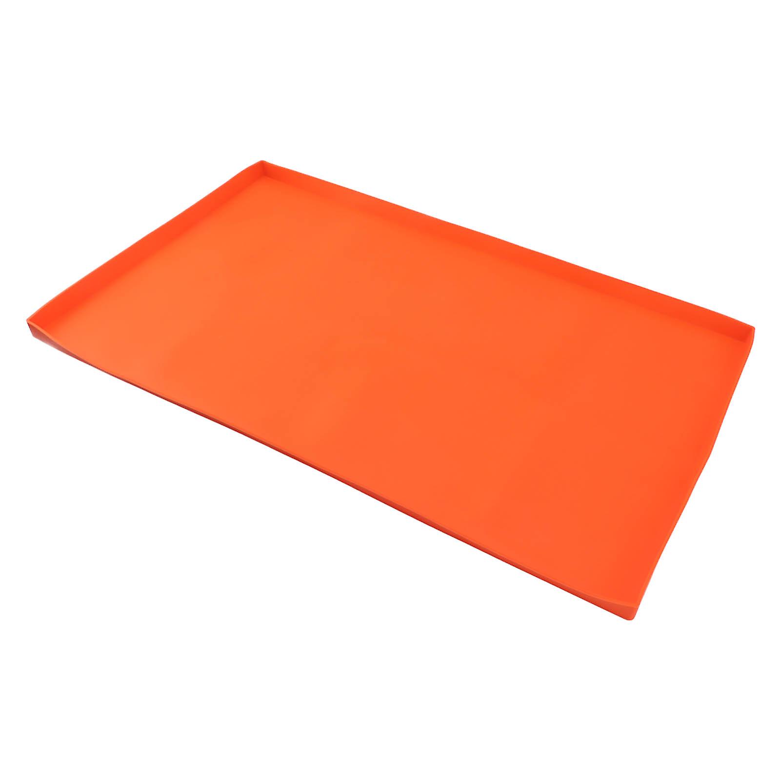 Touch Griddle Silicone Protective Mat Silicone Griddle Mat Silicone Protective Mat Cover Grill Cover for Blackstone Griddle Top 36 Inch Orange