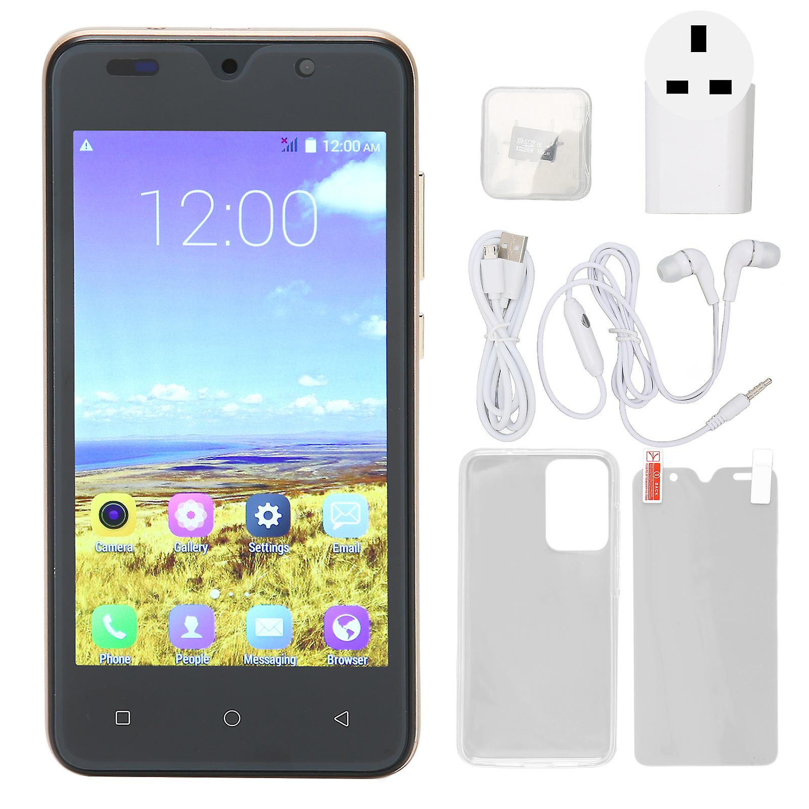 Unlocked 5.0" HD Smartphone: 3G, Dual Camera, 4000mAh Battery, WiFi, Bluetooth 5.0