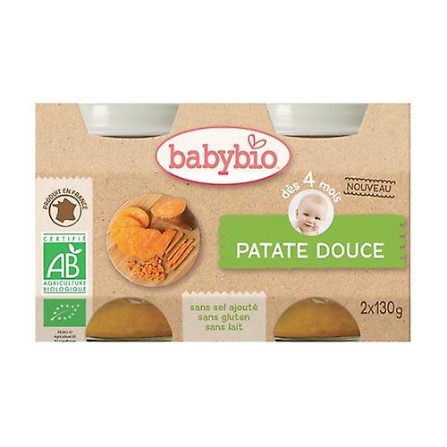 Organic Sweet Potato Small Pots (from 4 months) 2 units of 130g