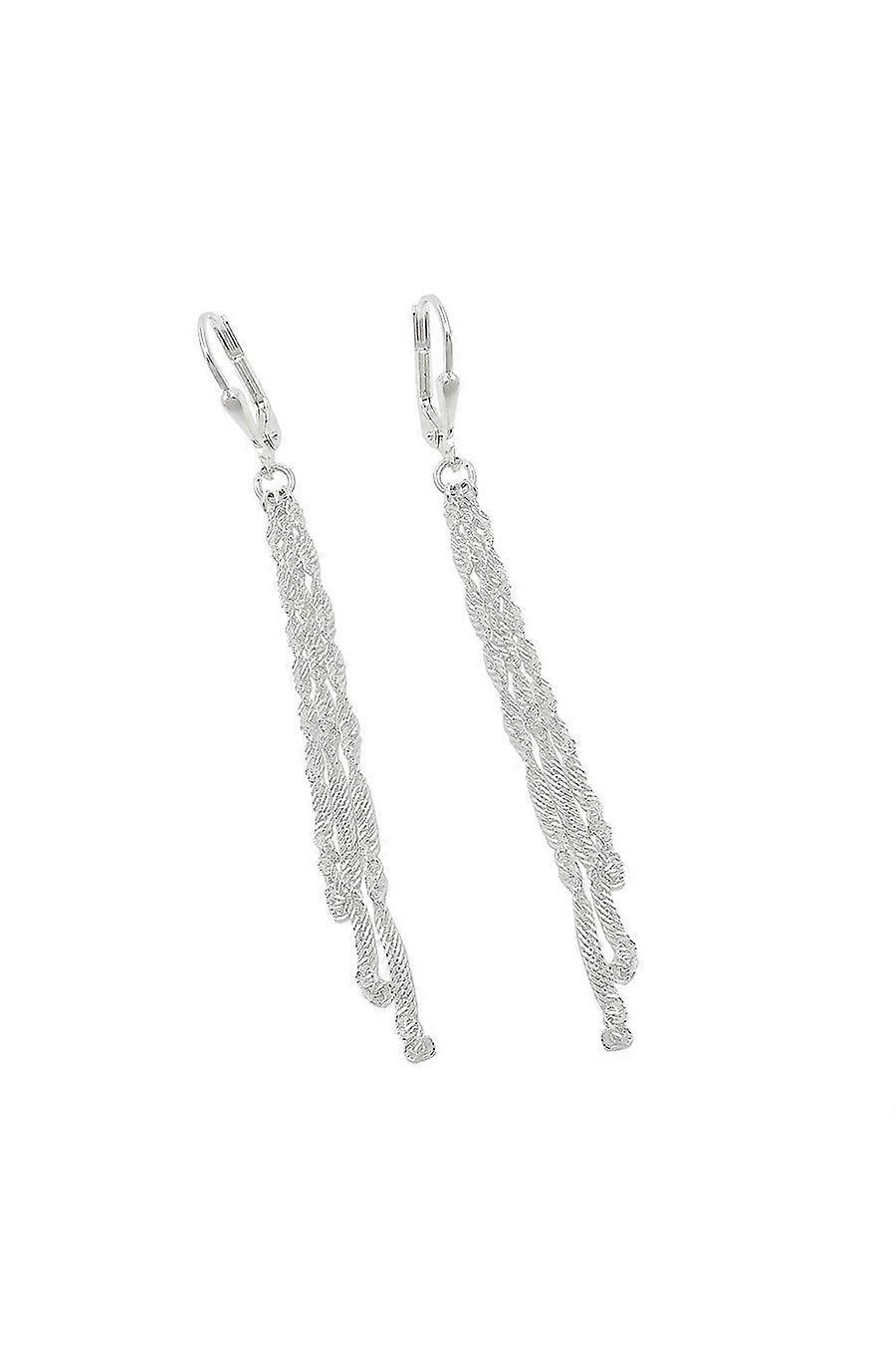 Leverback Earrings With Chain Silver 925 - Gl93803