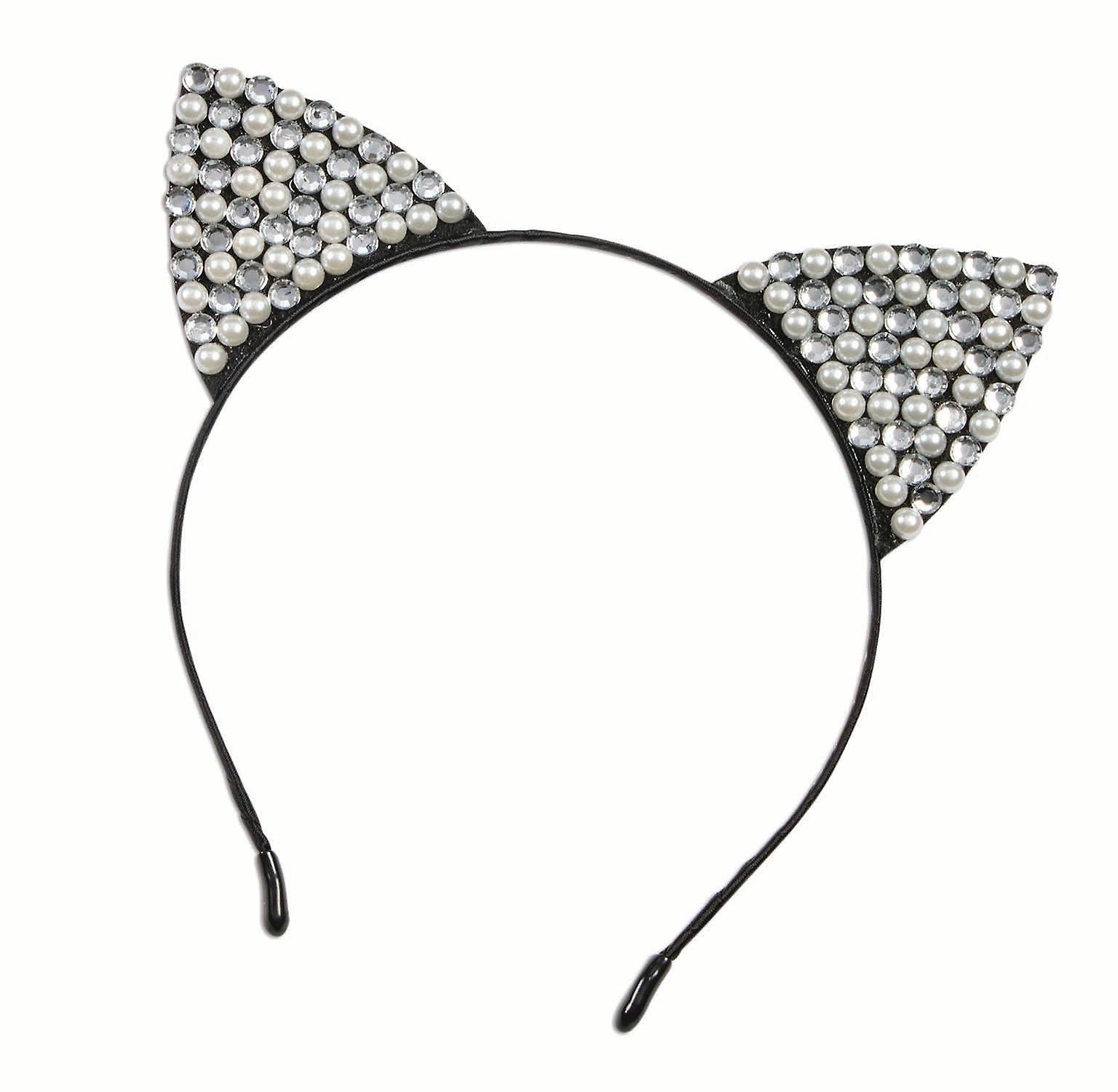 Cat Ears Rhinestone & Pearl X80490