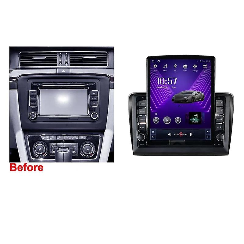 9.7" Android For Skoda Superb 2 B6 2008 - 2015 Tesla Type Radio Multimedia Video Player Navigation