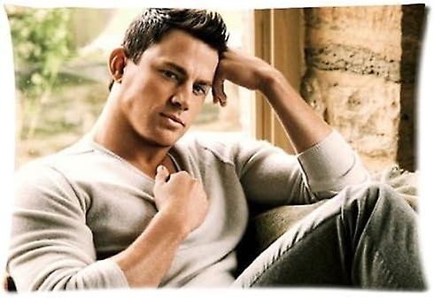 Custom Sexy Channing Tatum Pillowcase Rectangle Soft Cotton Zippered Pillow Case Pattern Printed (40cmx60cm) AB-6773
