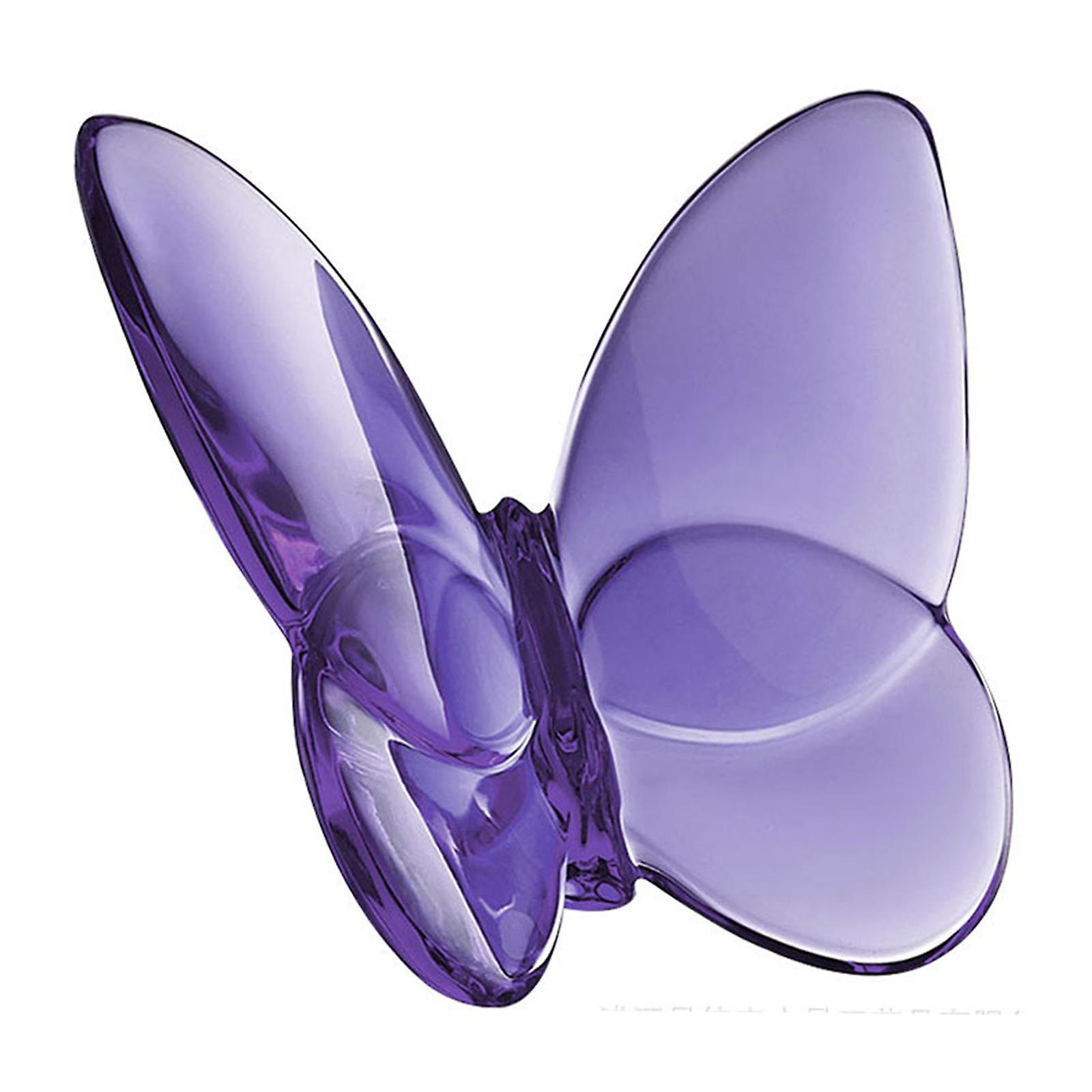 Crystal Butterfly Figurine Crystal Butterfly Statue Crafts Ornament Animal Statue for Office Home Living Room Table Bookshelf