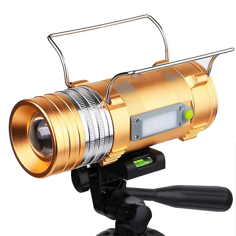 450Lm 3 Color Leds 500m Range Zoomable Rechargeable Led Fishing Flashlight Lamp With Charger