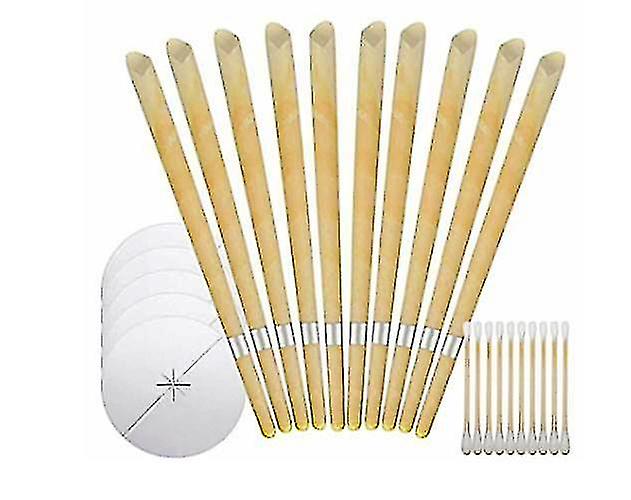 10 -Pack øre lys - lavet af bivoks - aromaterapi Multi ar