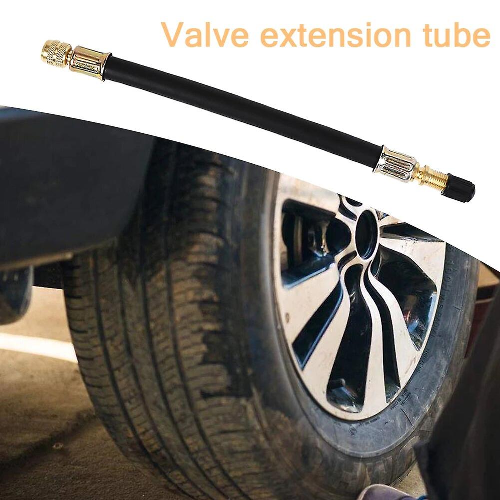 210mm Flexible Rubber Tire Valve Extension Tyre Valve Stem Extender With Cap