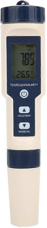 in 1 Portable Digital pH/Salinity/Temperature/TDS/EC Meter Multifunctional Water Quality Tester Multi-Parameter Pocket Tester Kit for Swimming Po