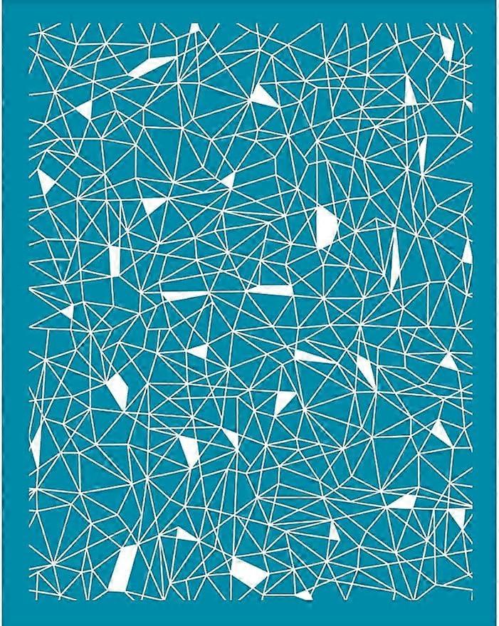 4x5 Inch Clay Stencils Stripe Pattern Silk Screen for Polymer Clay Abstract Line Constellation Silk Screen Stencils