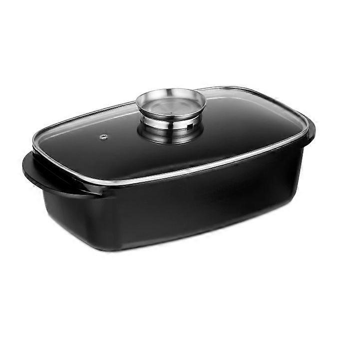 Roast with lid and seasoning button