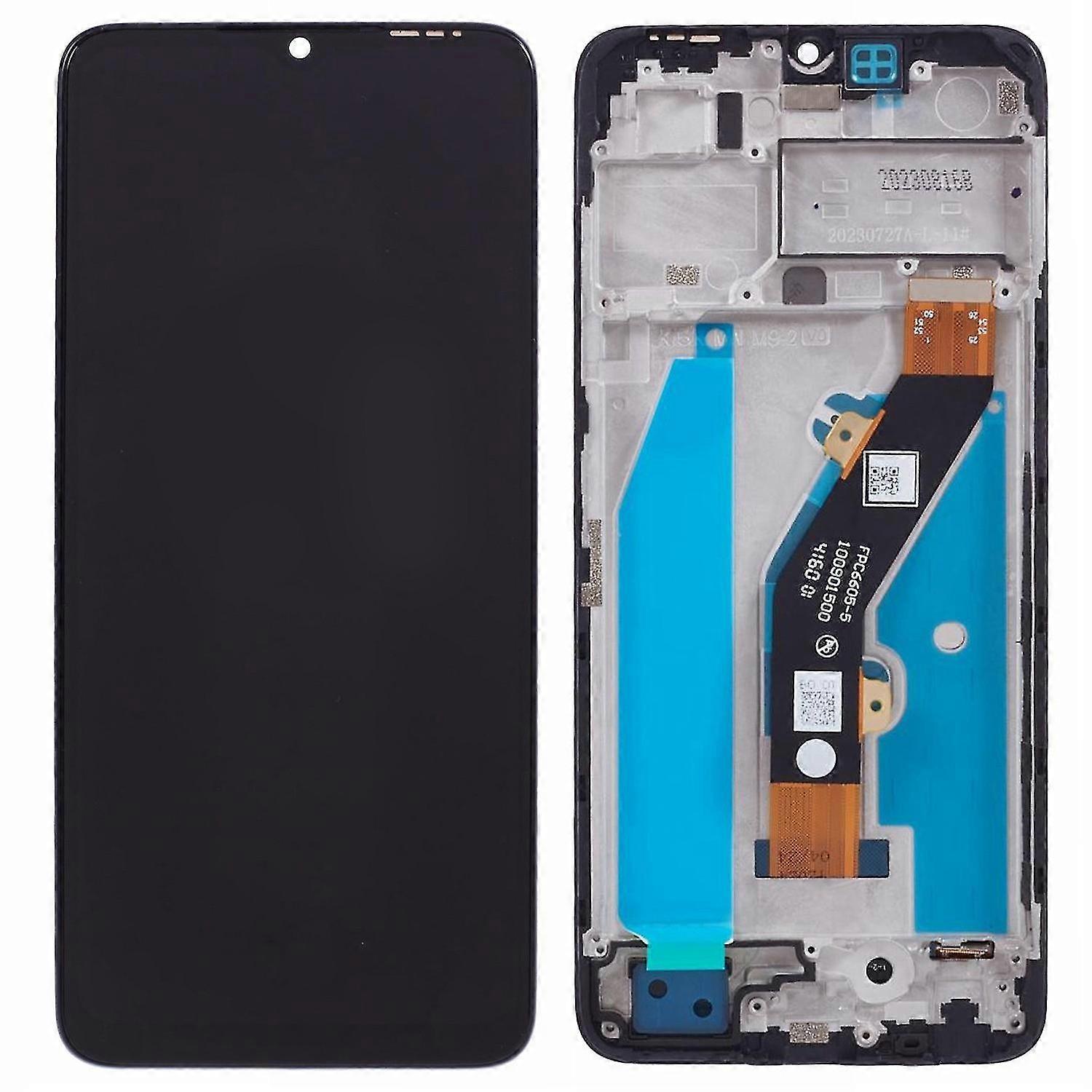 Compatible With Transsion Tecno Spark 10C 4G KI5K Grade C LCD Screen and Digitizer Assembly + Frame Replacement