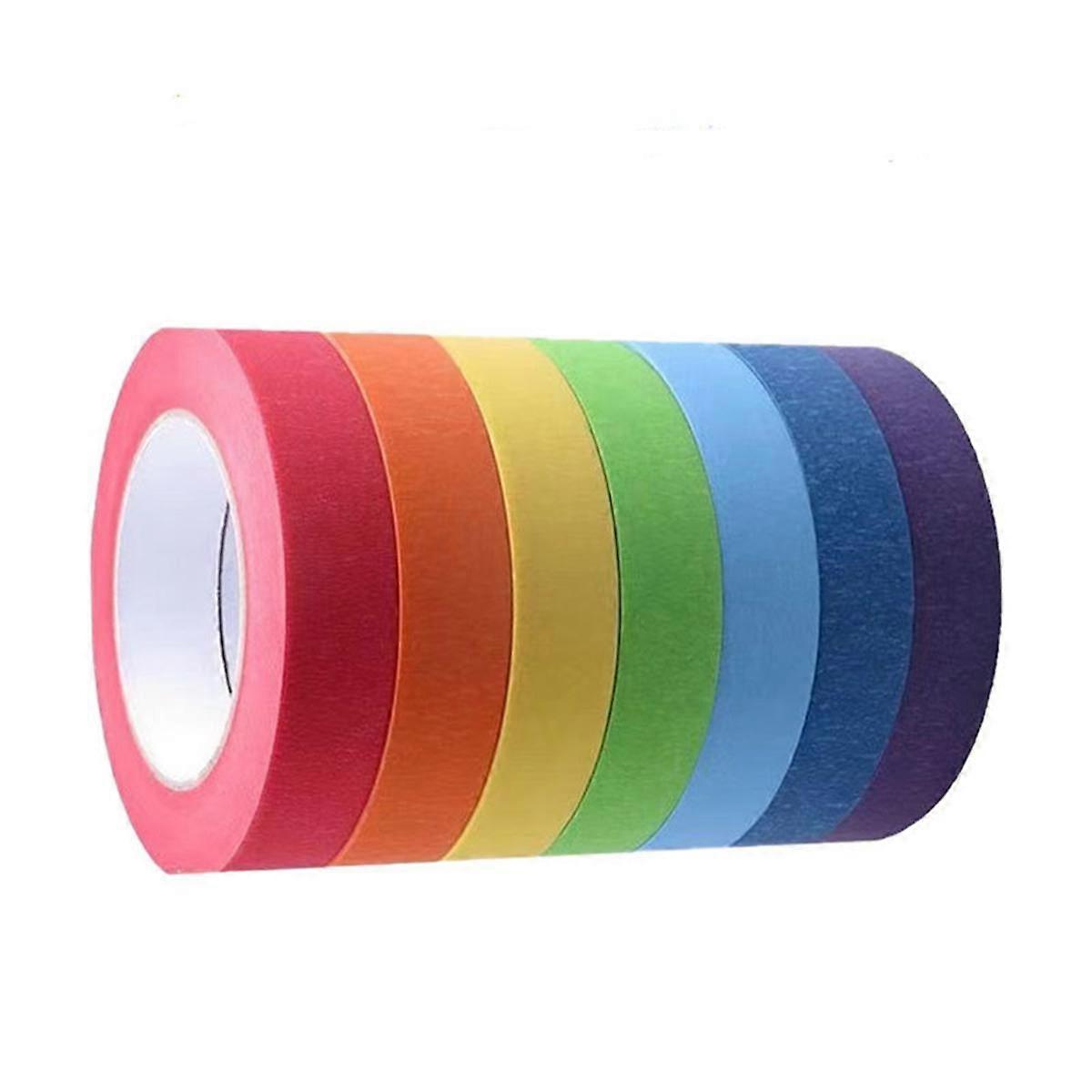 Colored Masking Tape,Colored Painters Tape for Arts and Crafts,Drafting Tape,Craft Tape Tape Paper TapeColorful Tape,C