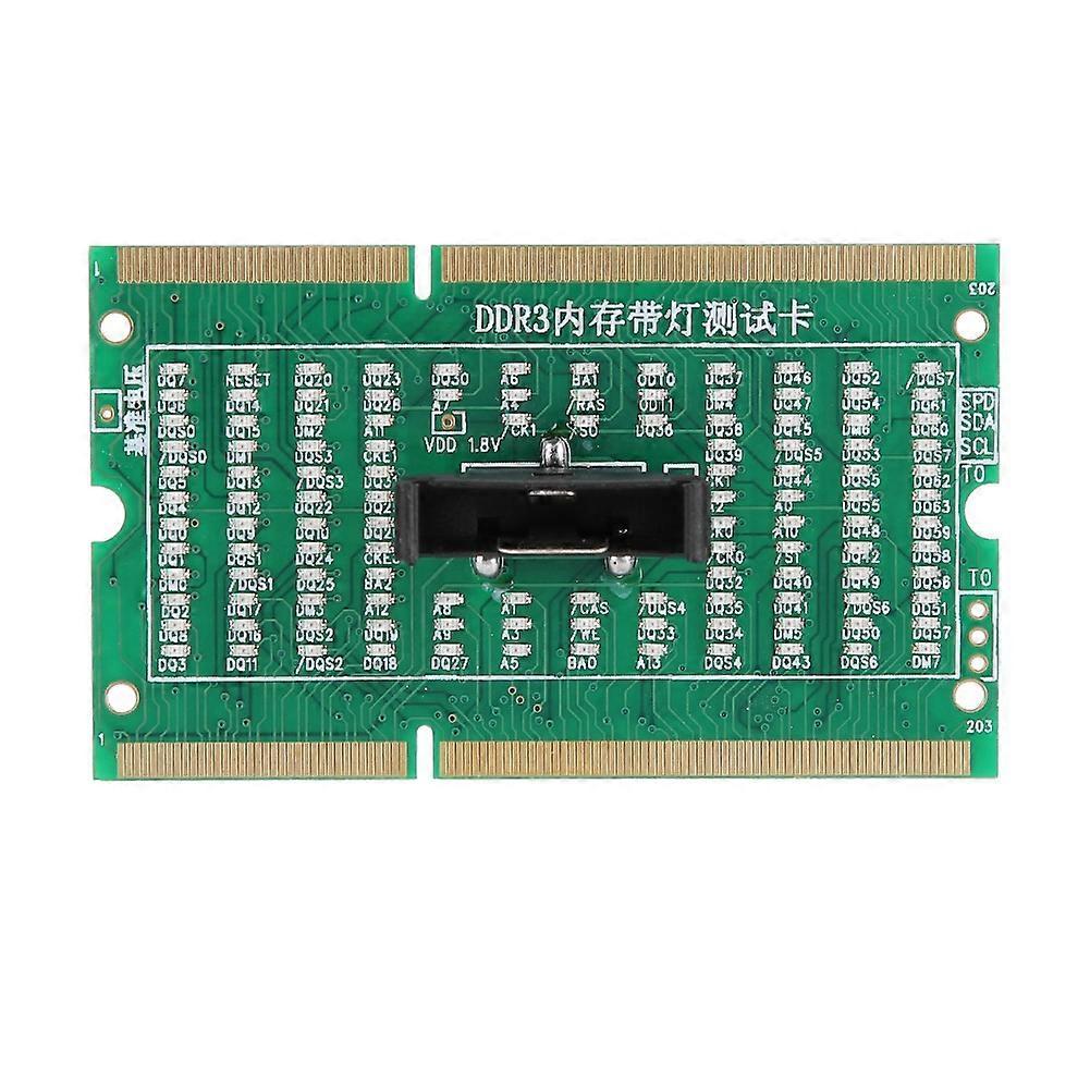 SO-DIMM Analyzer Diagnostic Tester Post Test Card for PC Laptop Desktop DDR234 With Light DDR3