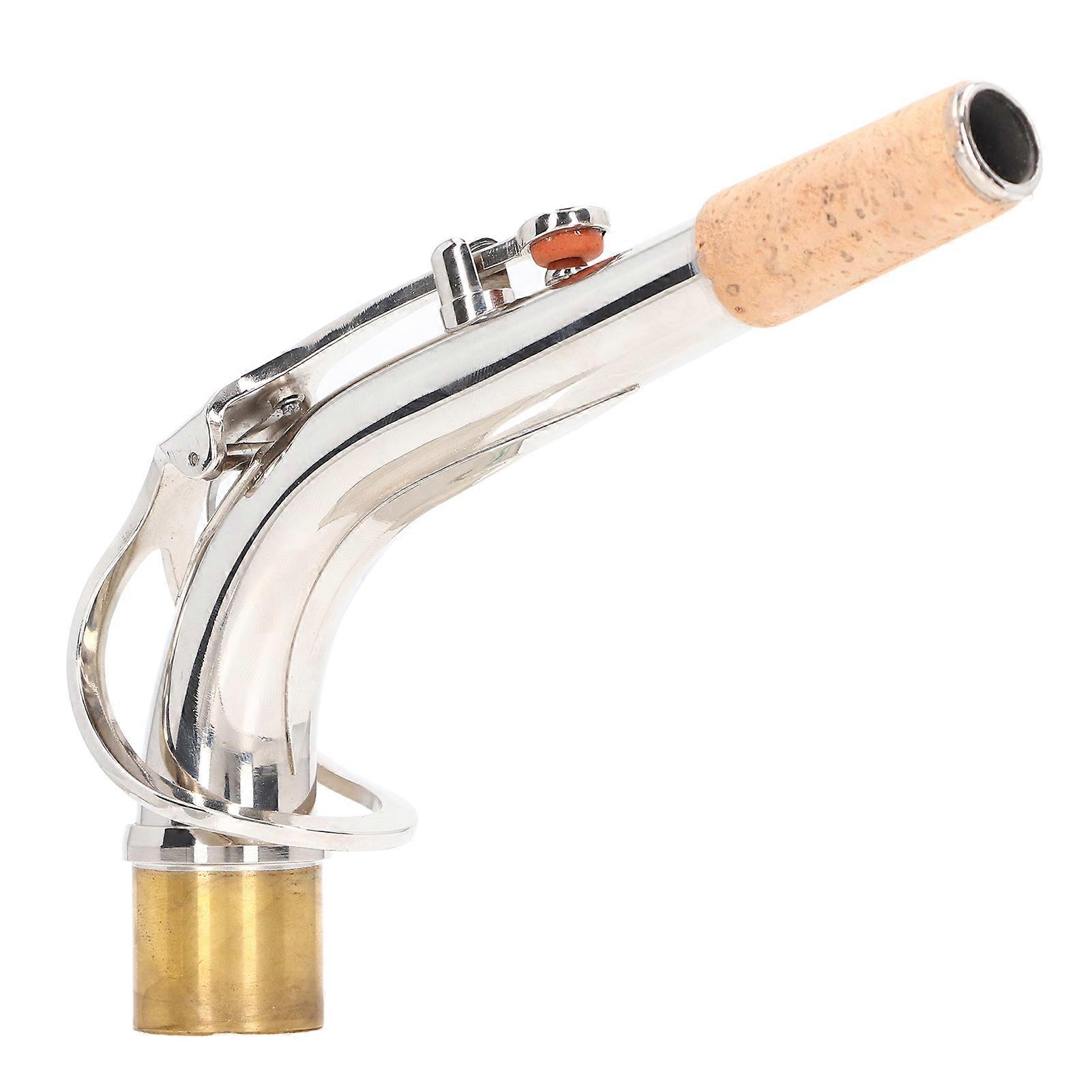 Alto Saxophone Neck Bend 24.5mm Sax Part Instrument Accessory for Replacement Silver